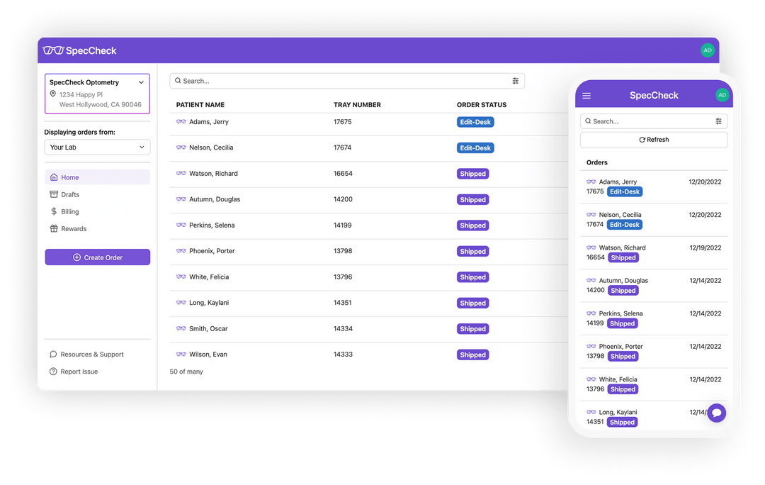 SpecCheck Optical Technology Solutions